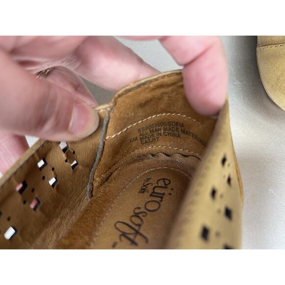 Eurosoft By Sofft Womens Faux Leather Flats Size Comfort Size 6 - Picture 6 of 6